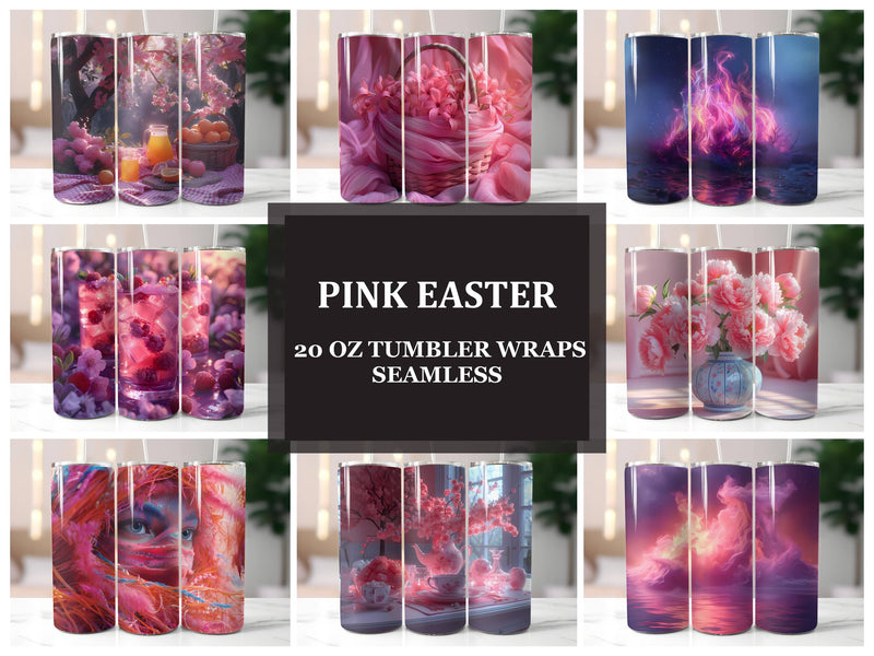 Pink Easter 3 Tumbler Wrap - CraftNest