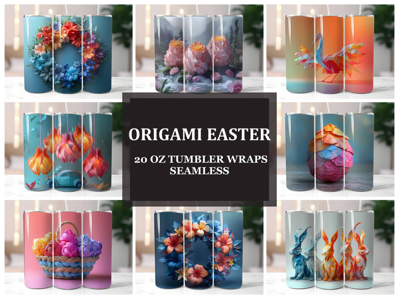 Origami Easter 3 Tumbler Wrap - CraftNest