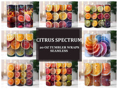 Citrus Spectrum 2 Tumbler Wrap - CraftNest - Digital Crafting and Art