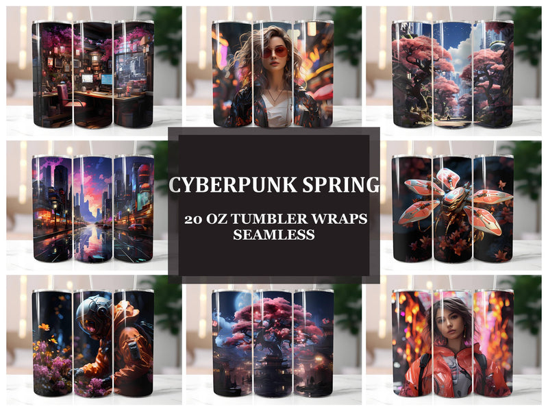 Cyberpunk Spring 3 Tumbler Wrap - CraftNest