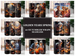 Golden Years Spring 4 Tumbler Wrap - CraftNest