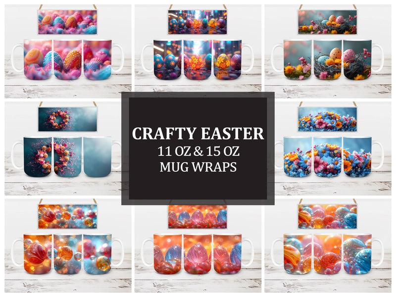 Crafty Easter 3 Mug Wrap - CraftNest