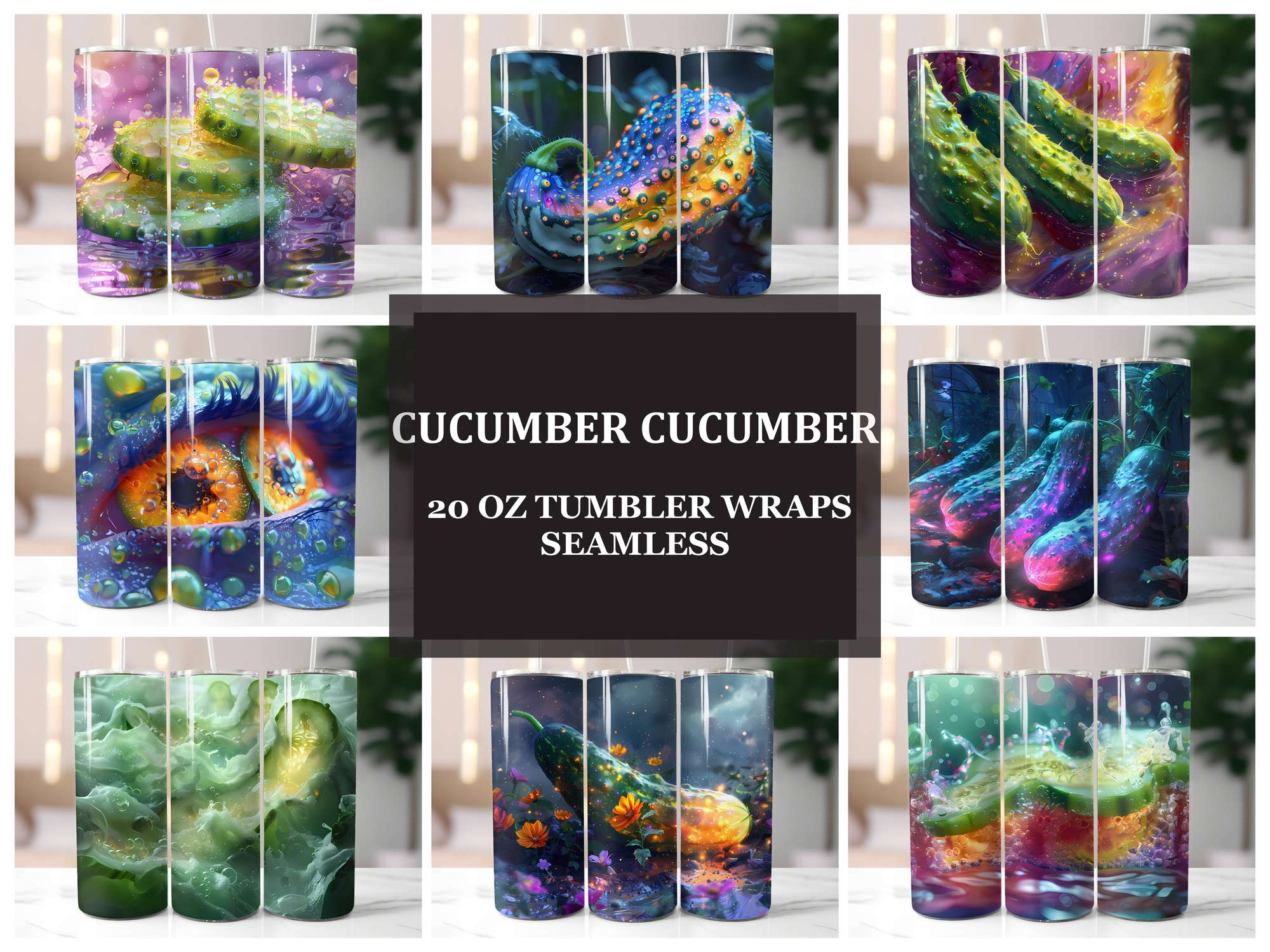 Cucumber 1 Tumbler Wrap - CraftNest - Digital Crafting and Art