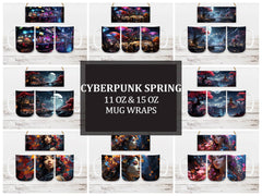 Cyberpunk Spring 1 Mug Wrap - CraftNest