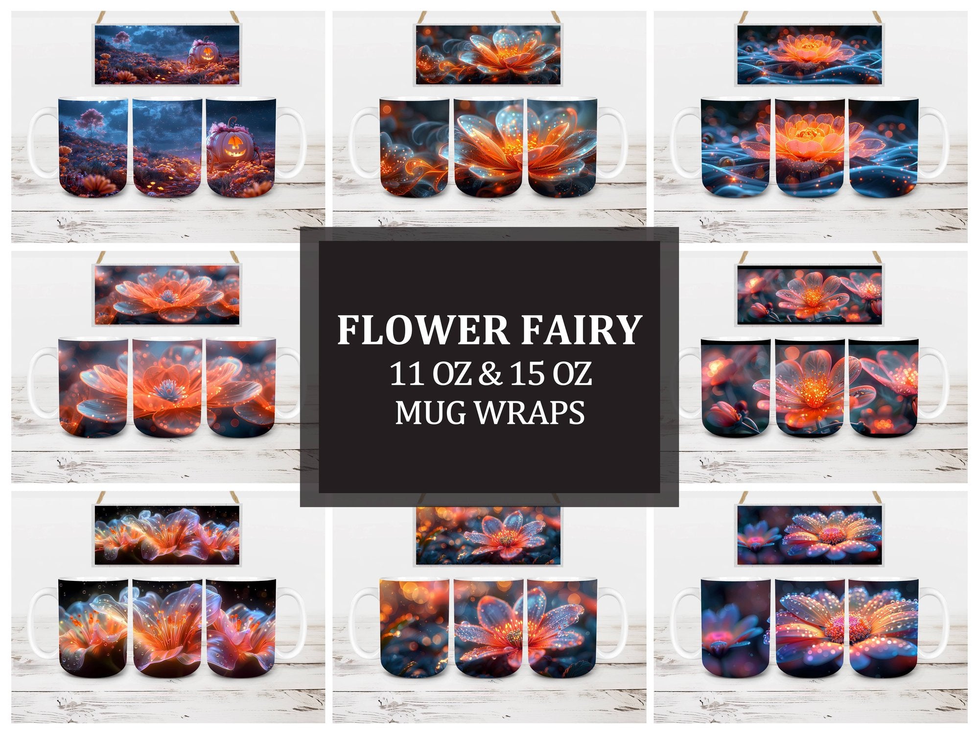 Flower Fairy 6 Mug Wrap - CraftNest