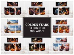 Golden Years 2 Mug Wrap - CraftNest