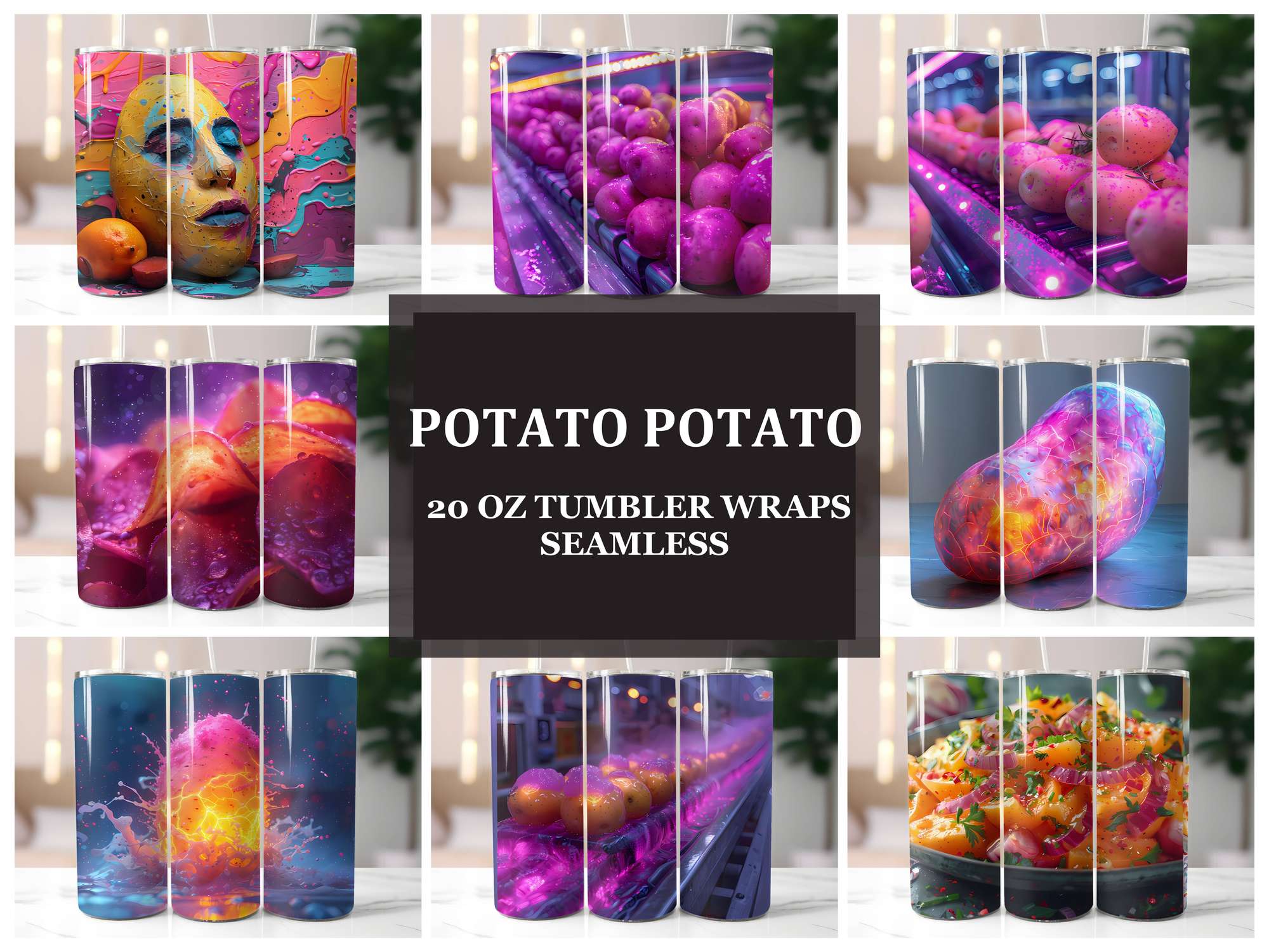 Potato 2 Tumbler Wrap - CraftNest - Digital Crafting and Art