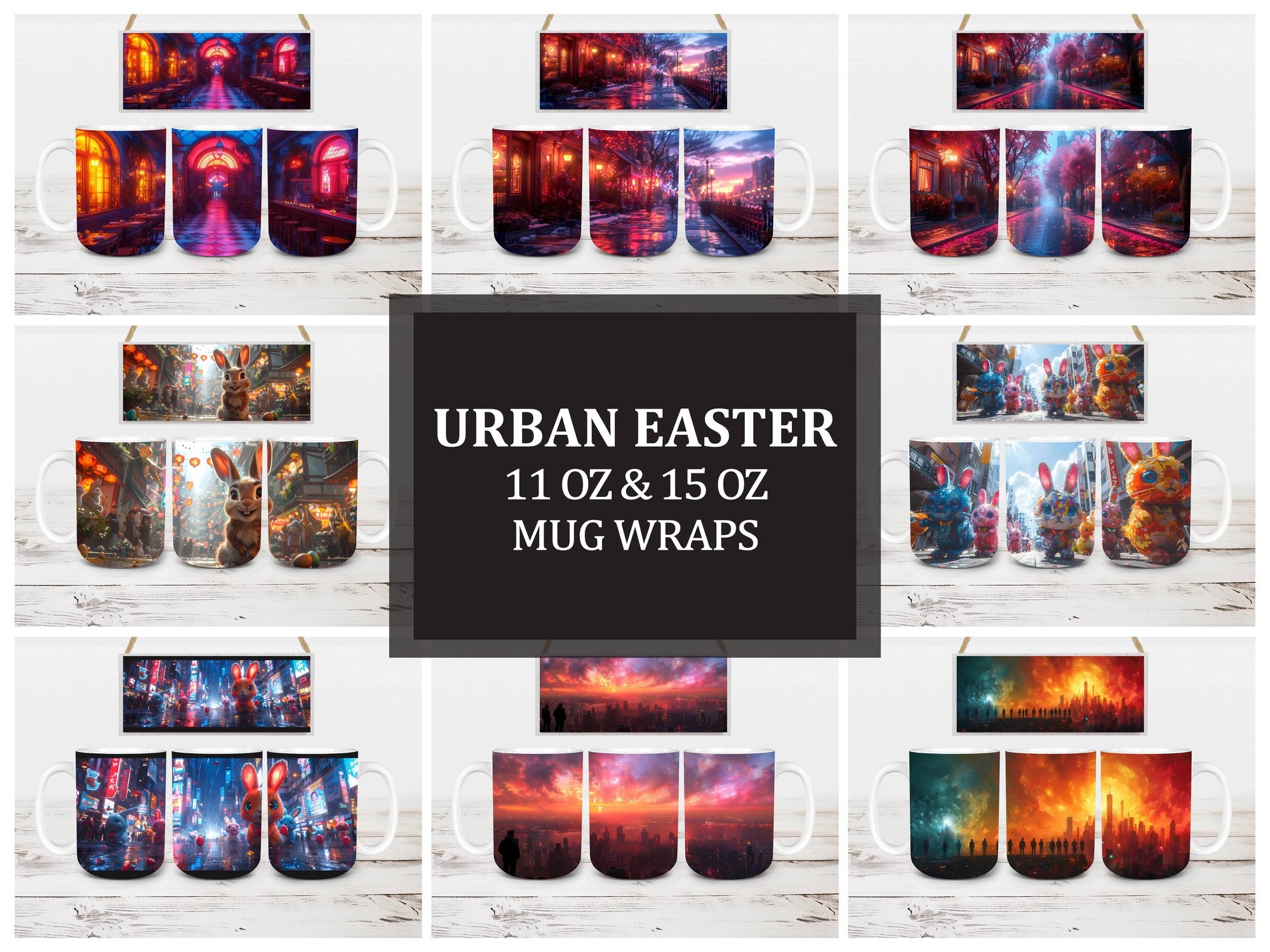 Urban Easter 3 Mug Wrap - CraftNest