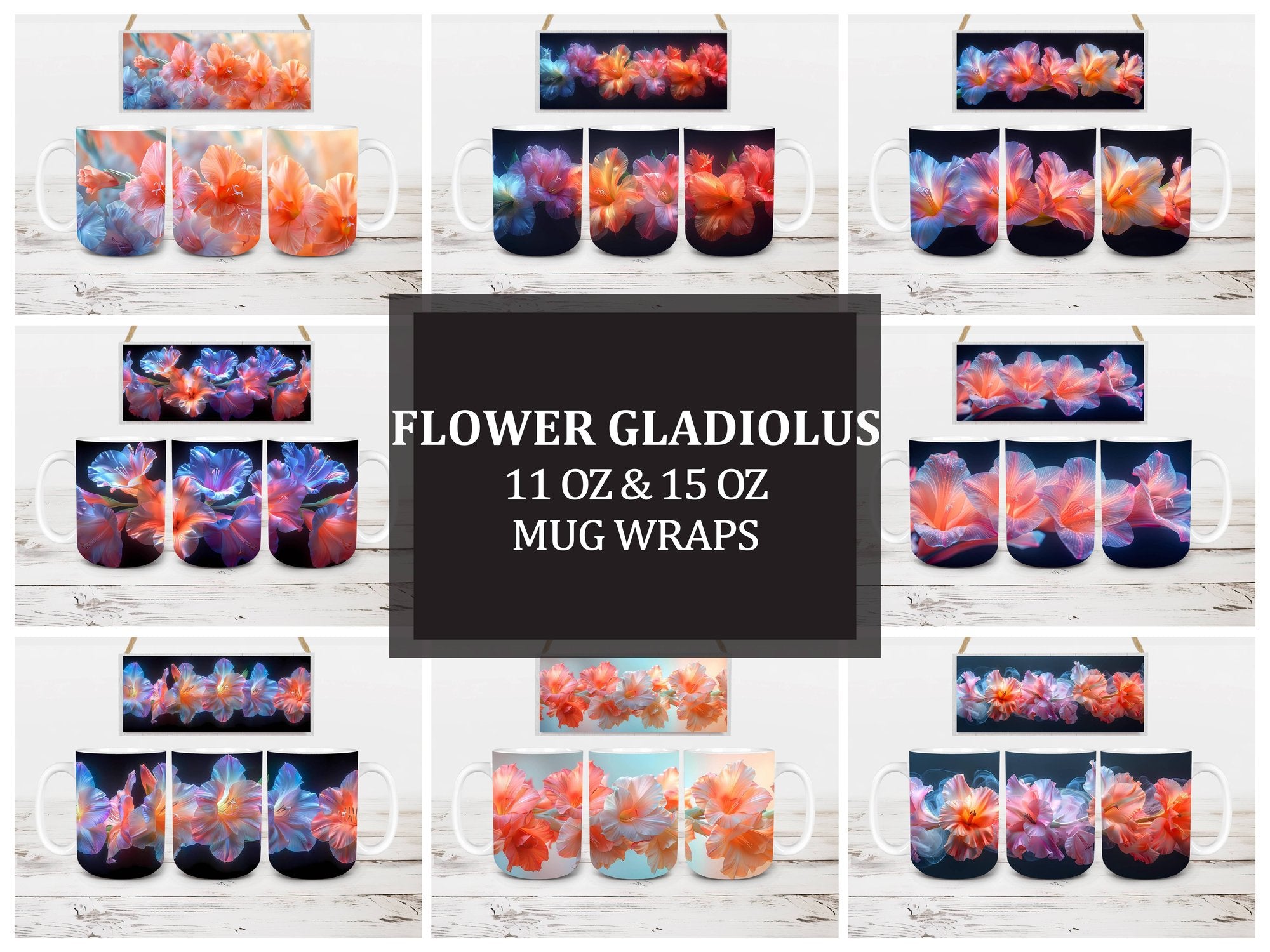 Flower Gladiolus 6 Mug Wrap - CraftNest