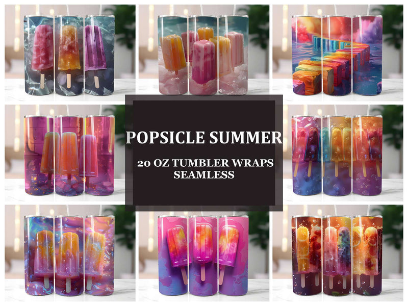 Popsicle Summer 4 Tumbler Wrap - CraftNest - Digital Crafting and Art