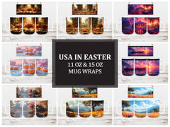 USA in Easter 6 Mug Wrap - CraftNest