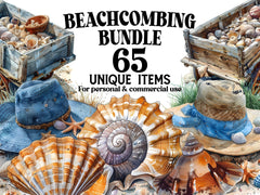 Beachcombing Clipart - CraftNest - Digital Crafting and Art