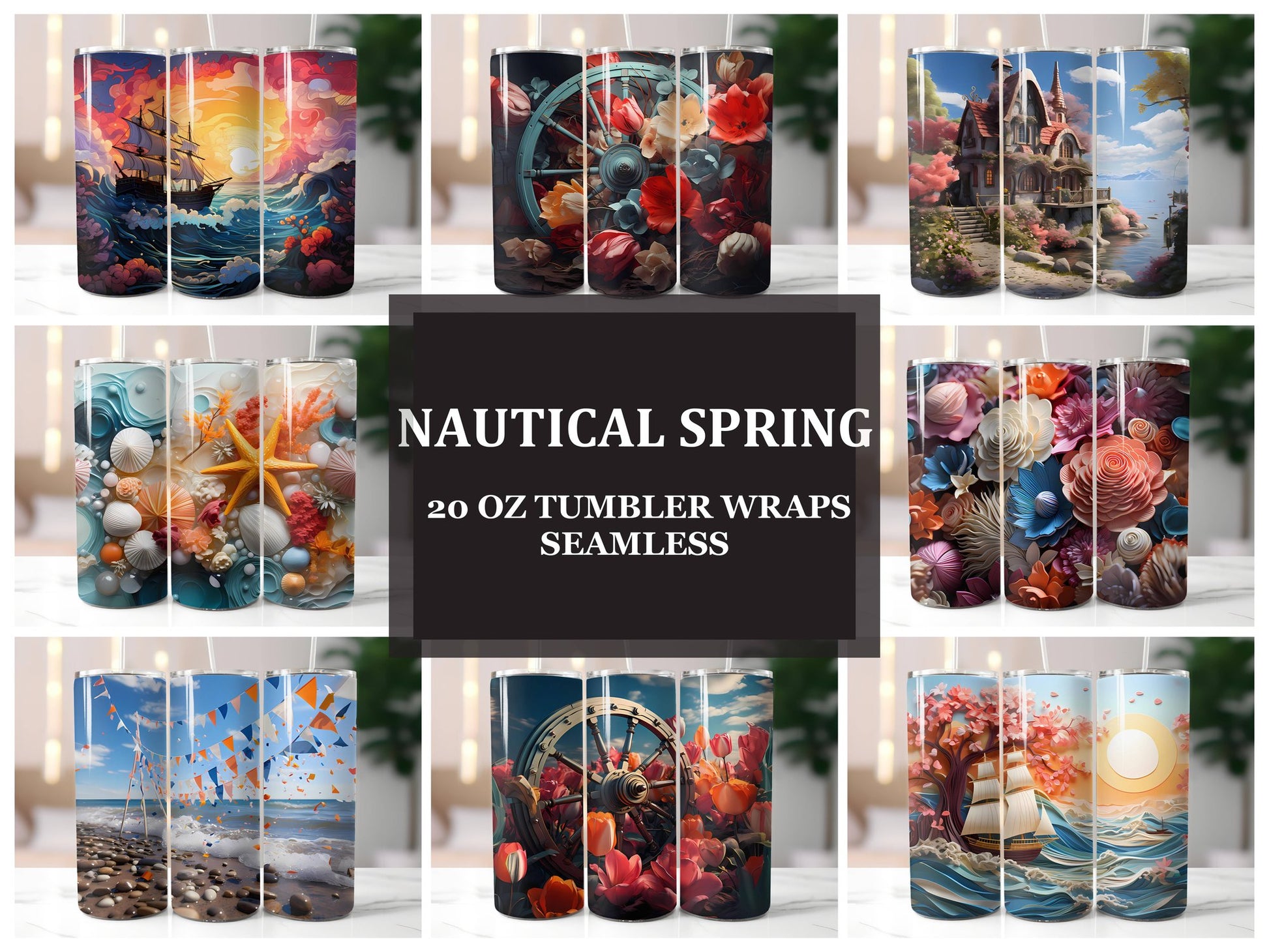 Nautical Spring 1 Tumbler Wrap - CraftNest