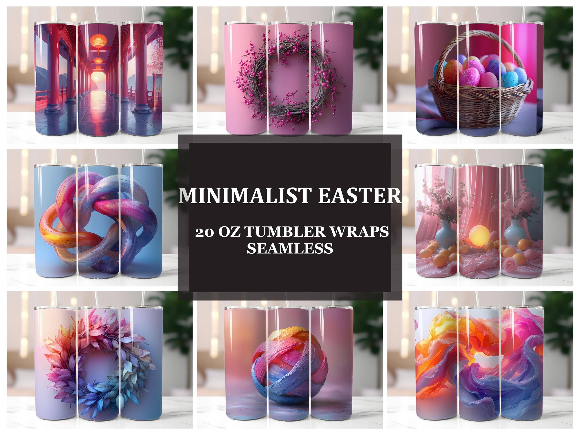 Minimalist Easter 5 Tumbler Wrap - CraftNest