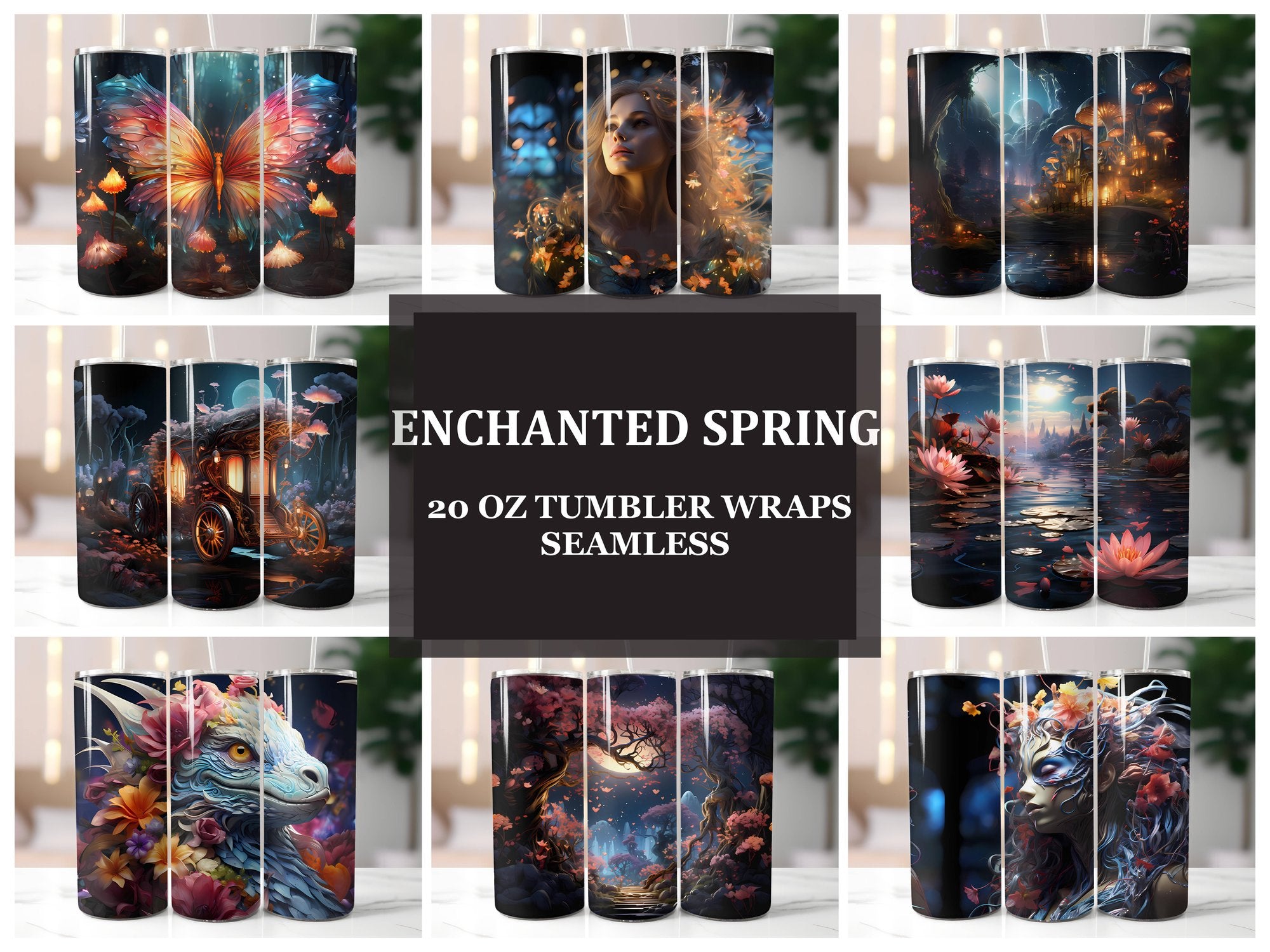 Enchanted Spring 7 Tumbler Wrap - CraftNest