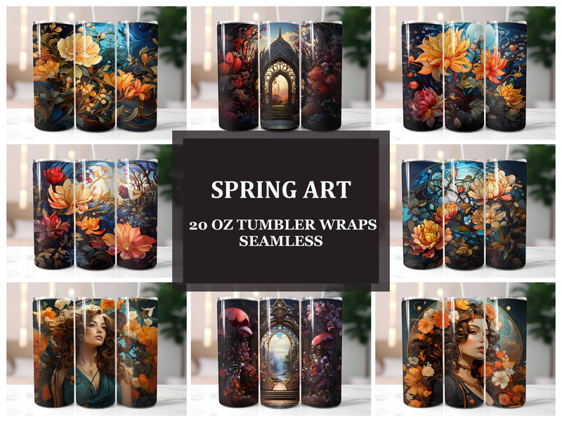 Spring Art 2 Tumbler Wrap - CraftNest