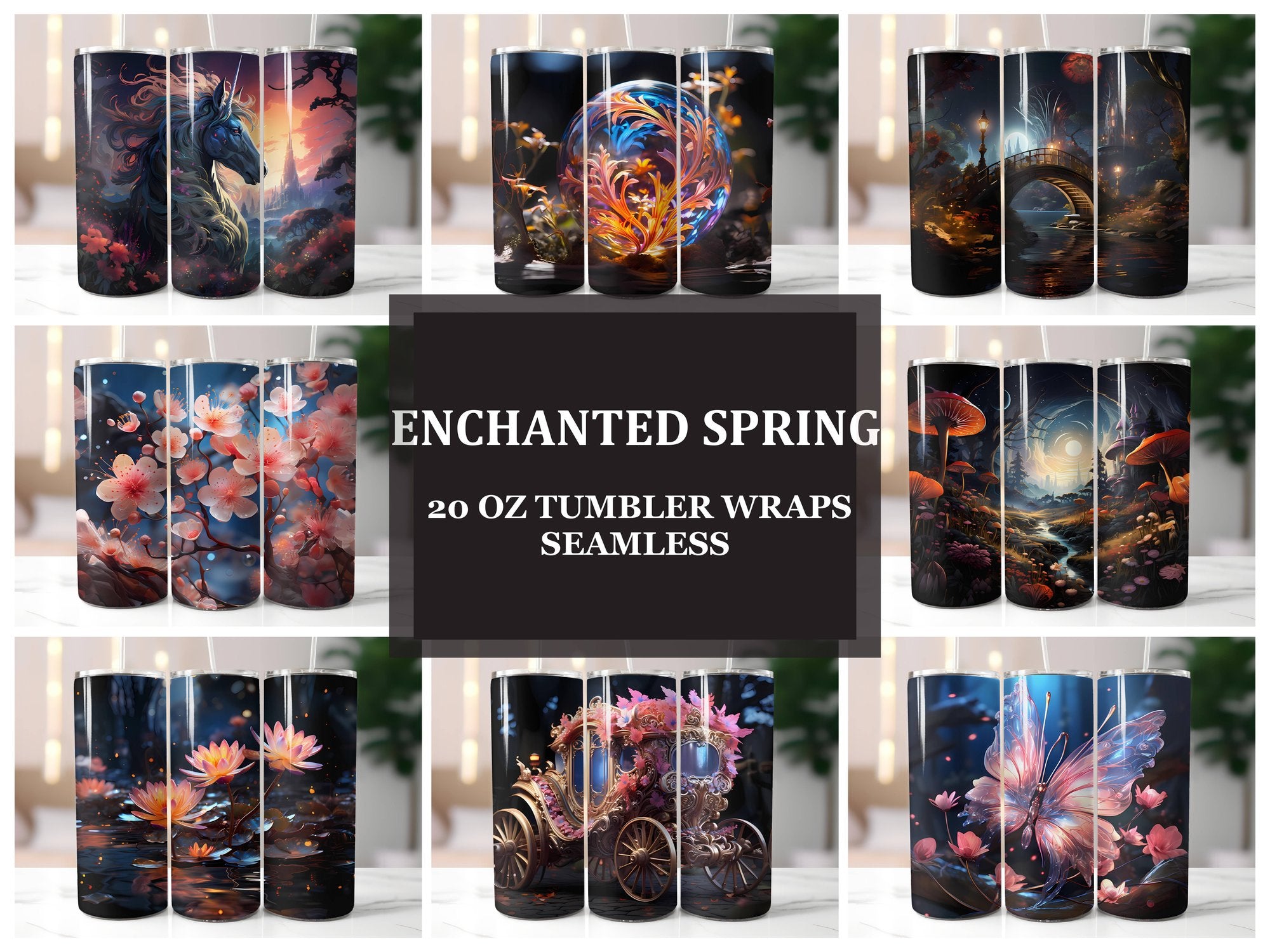 Enchanted Spring 5 Tumbler Wrap - CraftNest