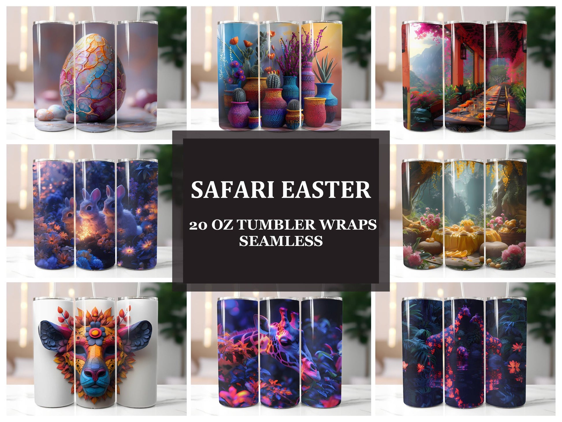 Safari Easter 2 Tumbler Wrap - CraftNest