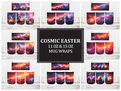 Cosmic Easter 4 Mug Wrap - CraftNest