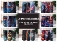 Librarian Profession 2 Tumbler Wrap - CraftNest - Digital Crafting and Art