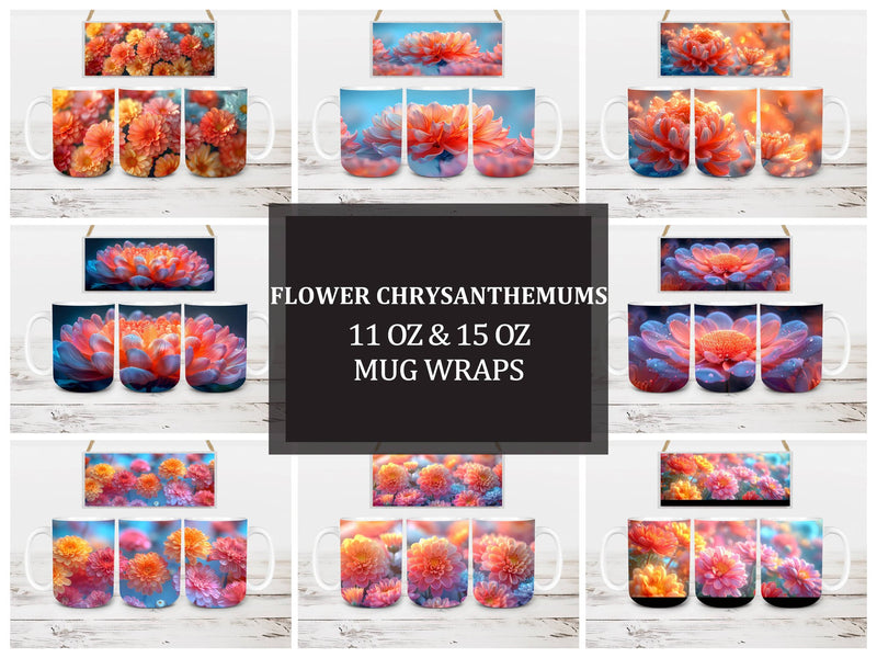 Flower Chrysanthemums 2 Mug Wrap - CraftNest