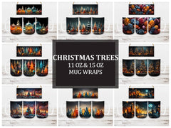 Christmas Trees Mug Wrap - CraftNest