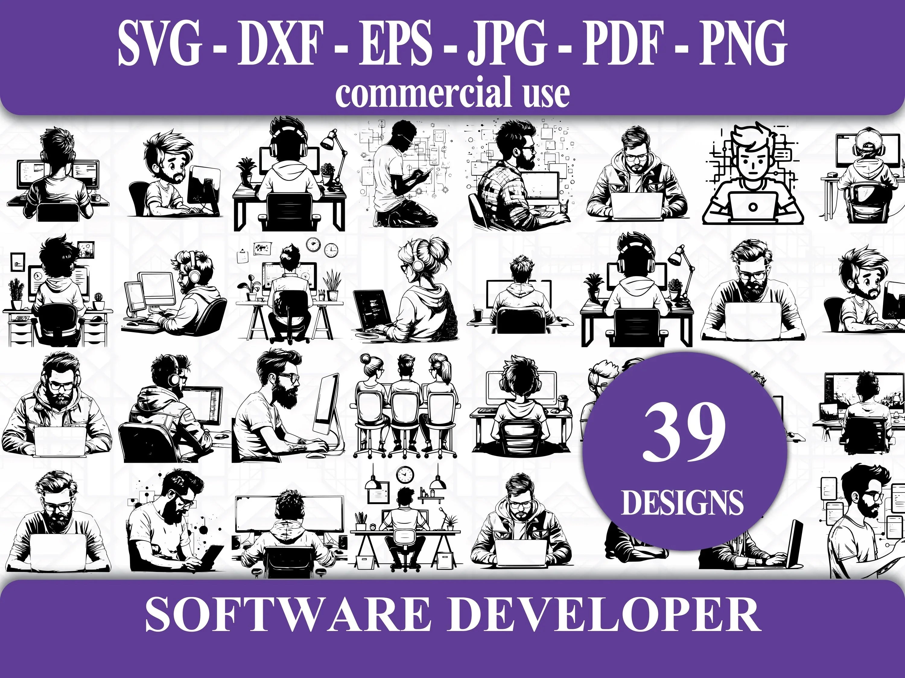 Software Developer SVG Bundle