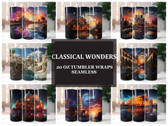 Classical Wonders 4 Tumbler Wrap - CraftNest