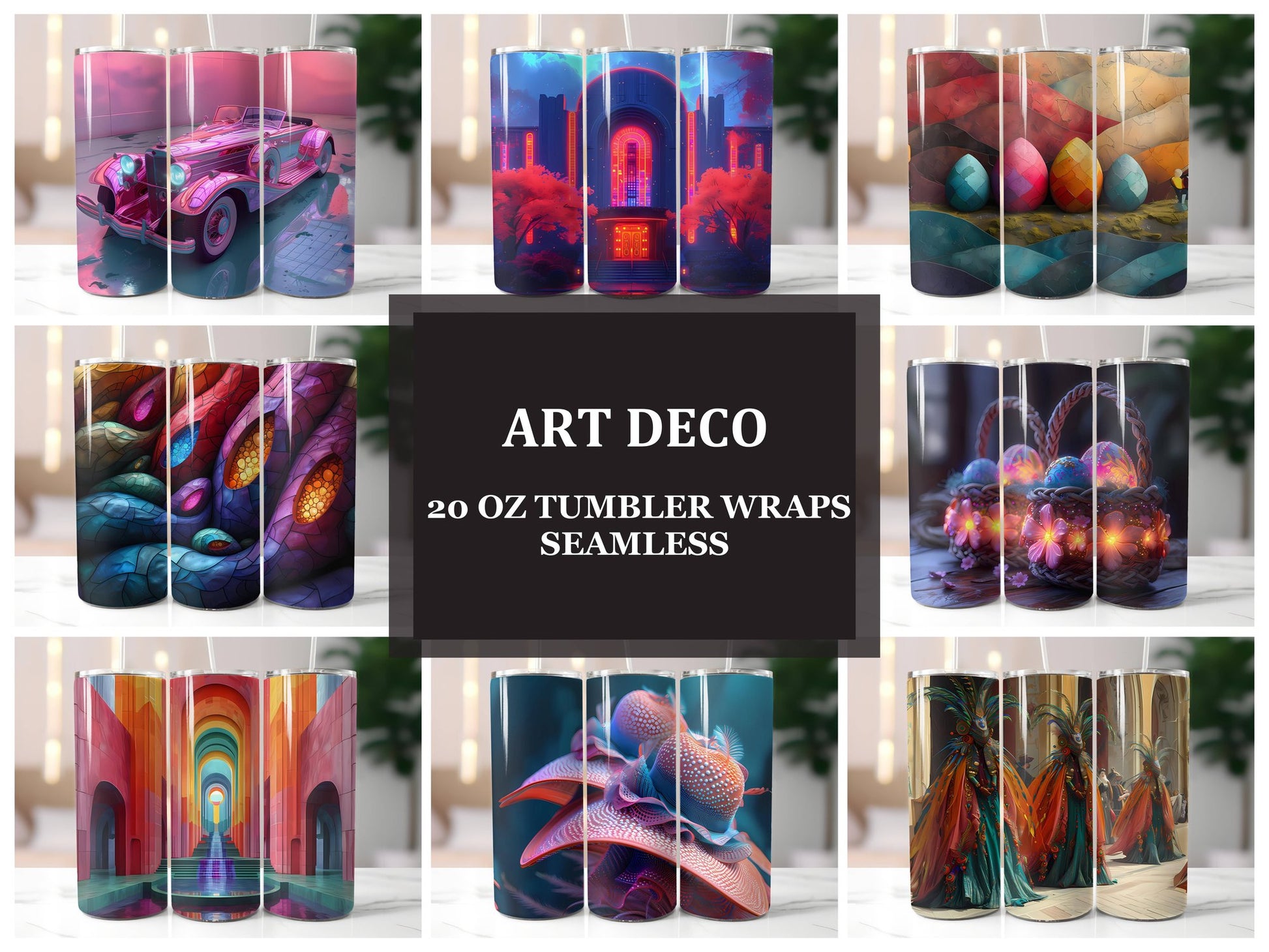 Art Deco 2 Tumbler Wrap - CraftNest