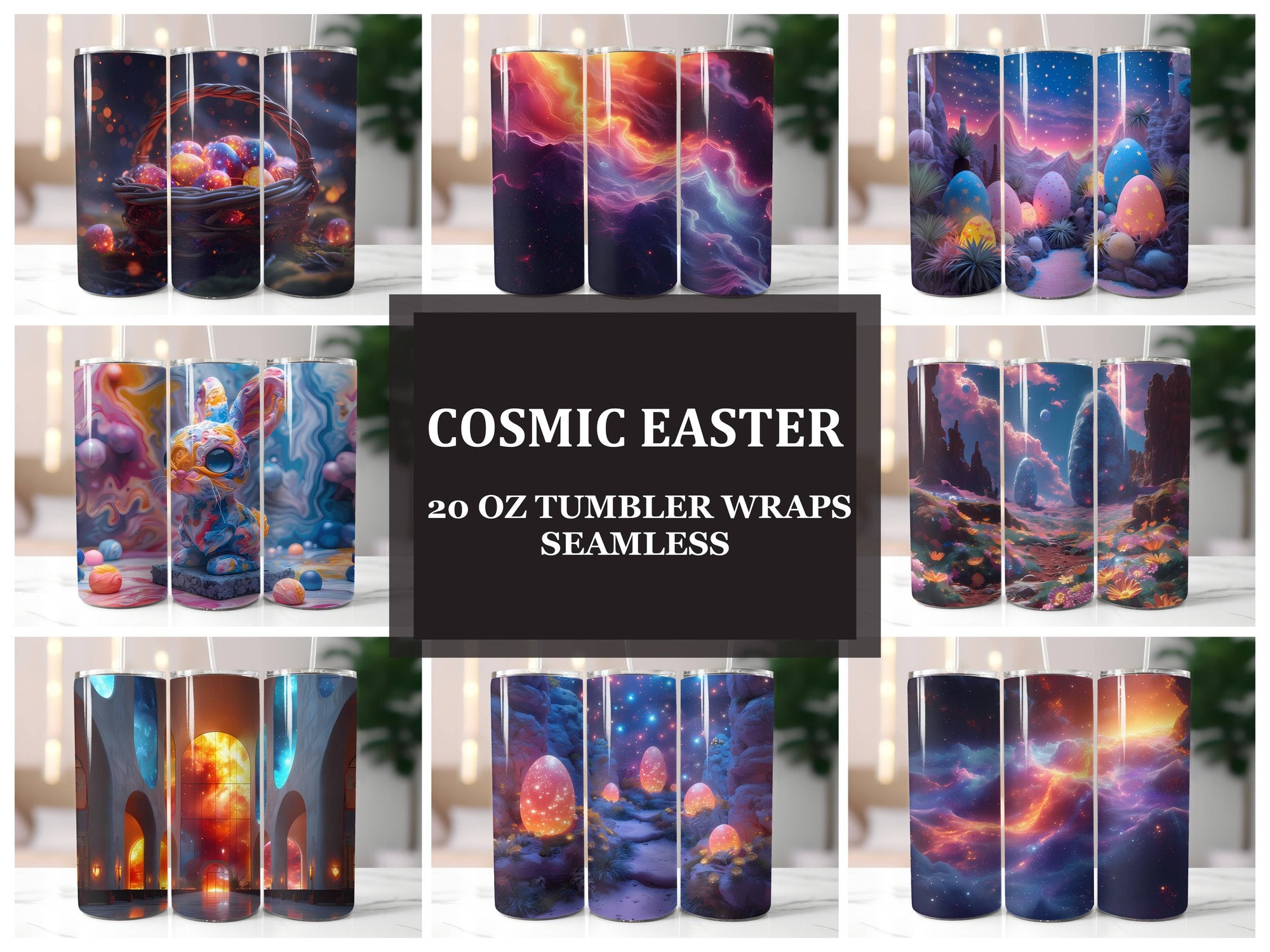 Cosmic Easter 2 Tumbler Wrap - CraftNest
