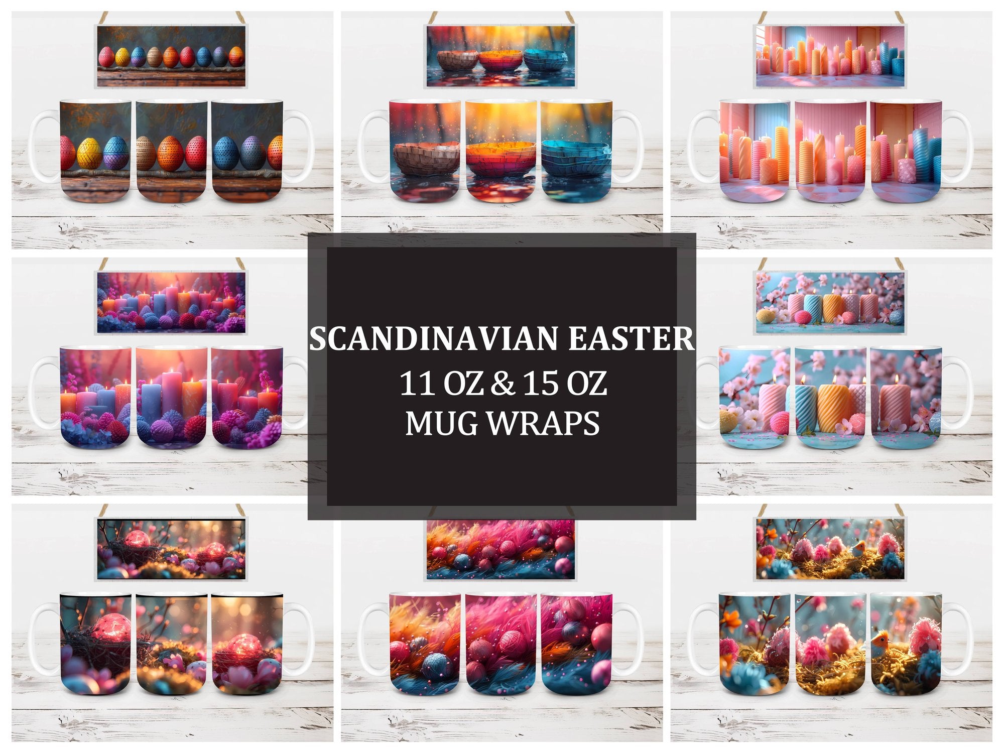 Scandinavian Easter 1 Mug Wrap - CraftNest