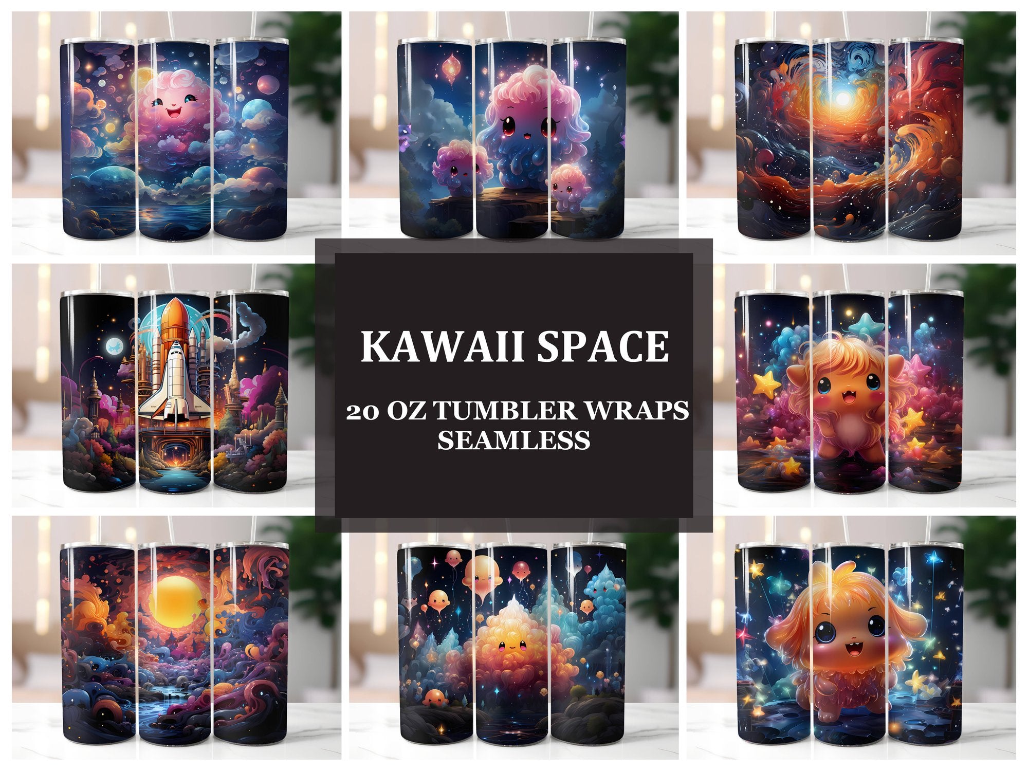 Kawaii Space 2 Tumbler Wrap - CraftNest