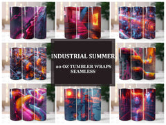 Industrial Summer 2 Tumbler Wrap - CraftNest - Digital Crafting and Art