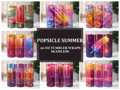 Popsicle Summer 2 Tumbler Wrap - CraftNest - Digital Crafting and Art