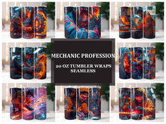 Mechanic Profession 3 Tumbler Wrap - CraftNest - Digital Crafting and Art