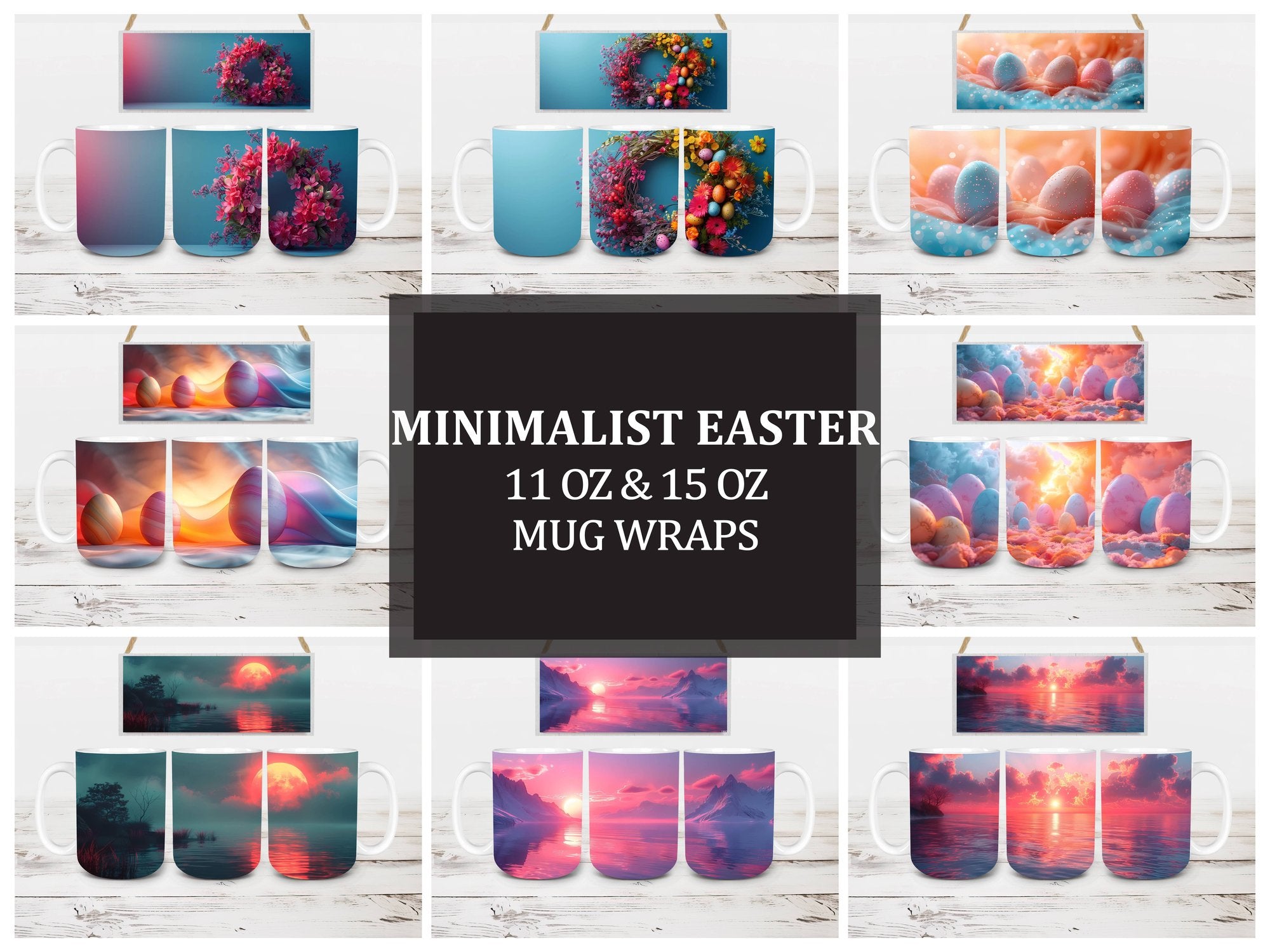 Minimalist Easter 1 Mug Wrap - CraftNest