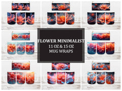 Flower Minimalist 1 Mug Wrap - CraftNest