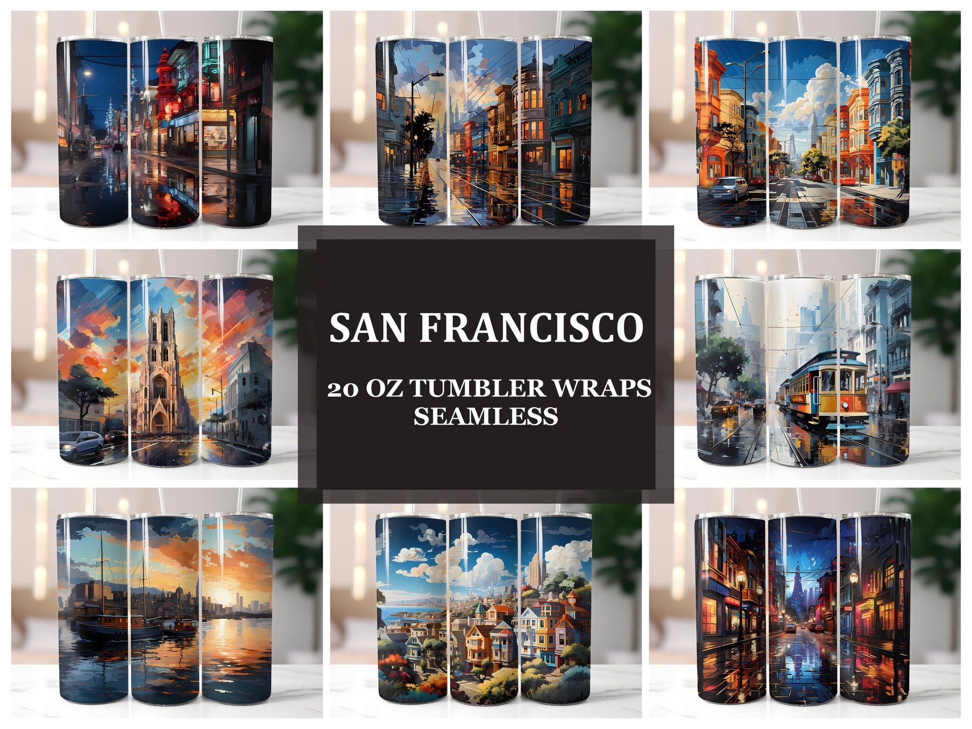 San Francisco 3 Tumbler Wrap - CraftNest