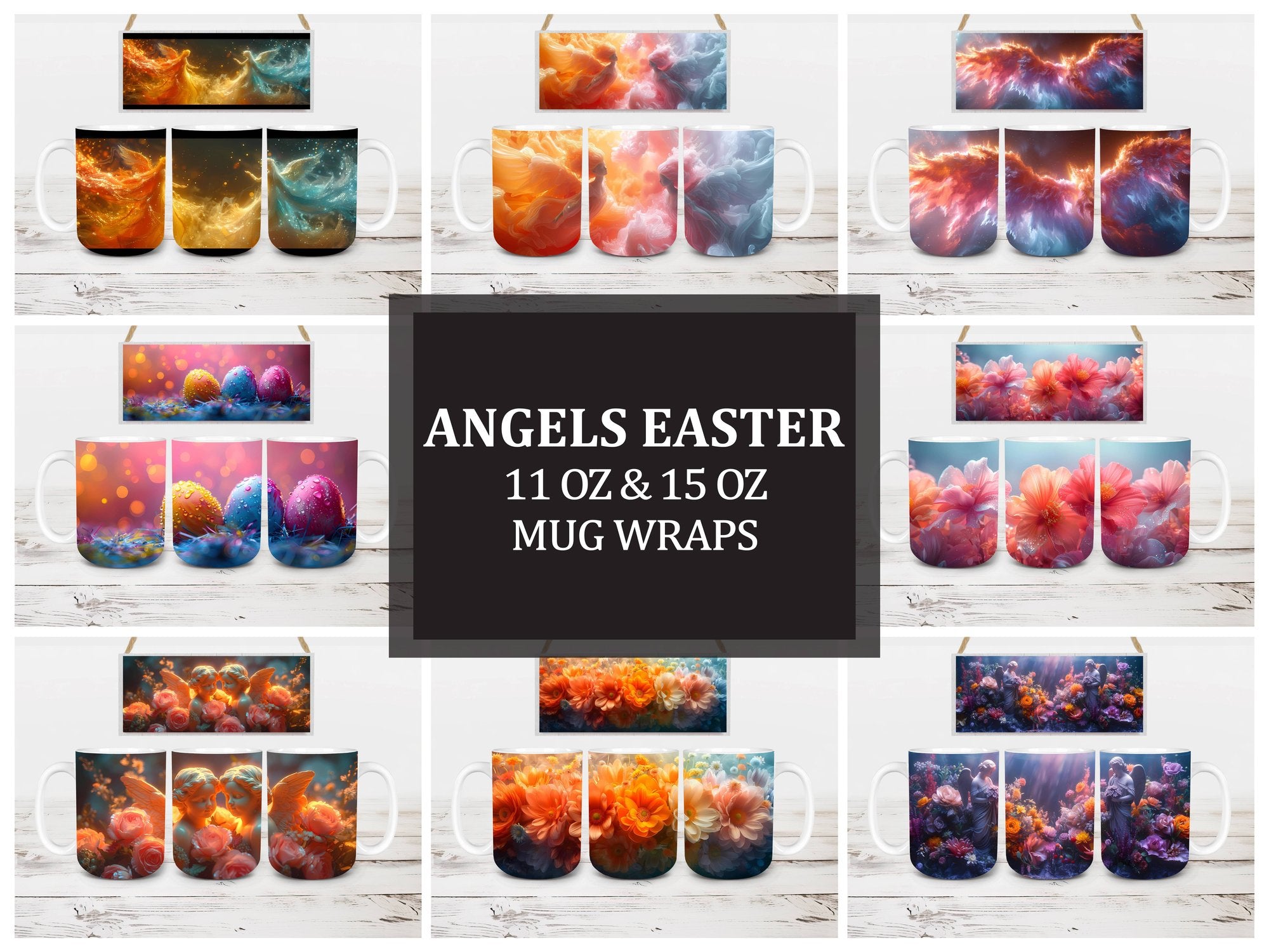 Angels Easter 3 Mug Wrap - CraftNest