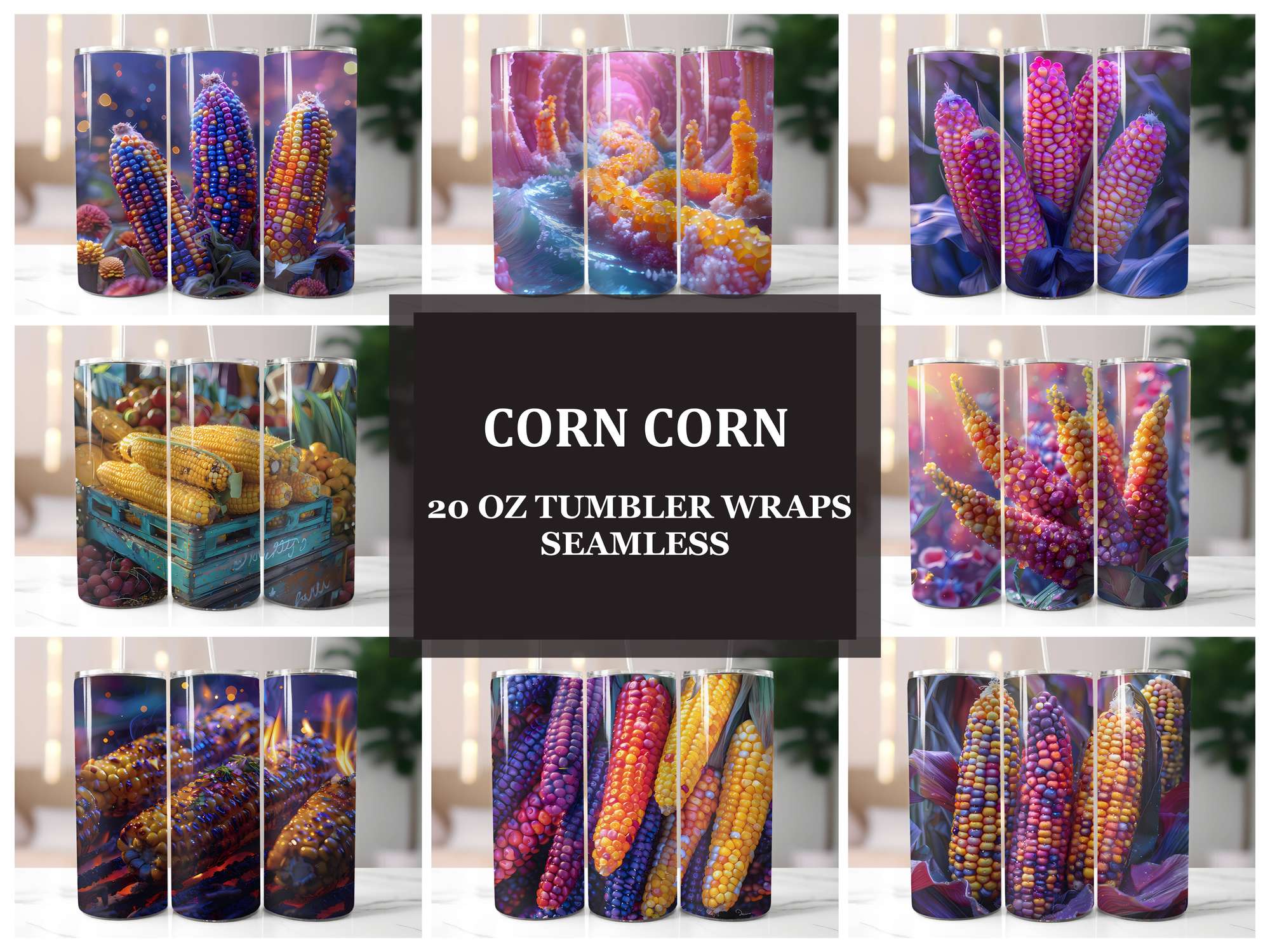 Corn 1 Tumbler Wrap - CraftNest - Digital Crafting and Art