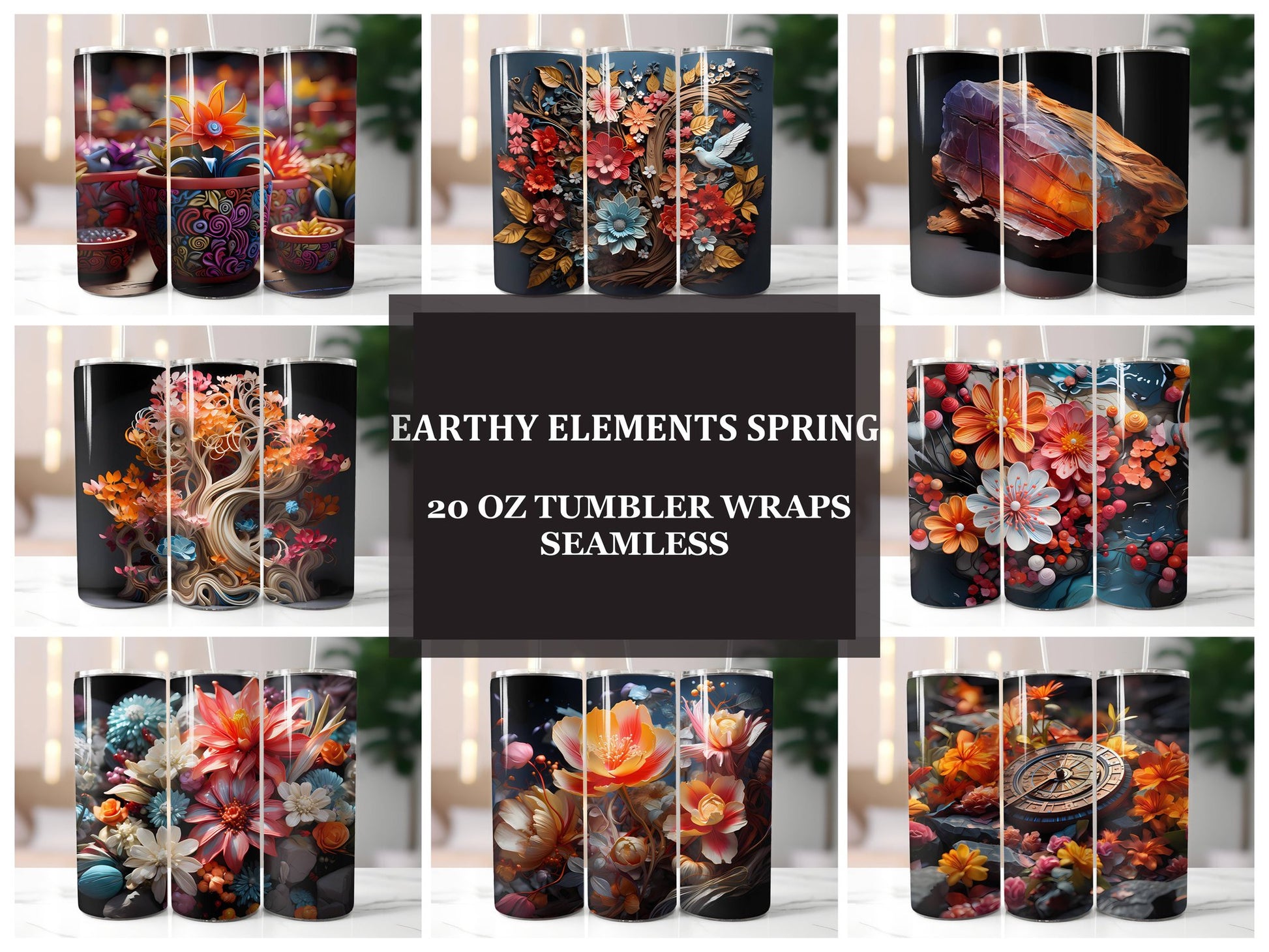 Earthy Elements 4 Tumbler Wrap - CraftNest