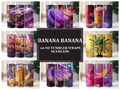 Banana 2 Tumbler Wrap - CraftNest - Digital Crafting and Art