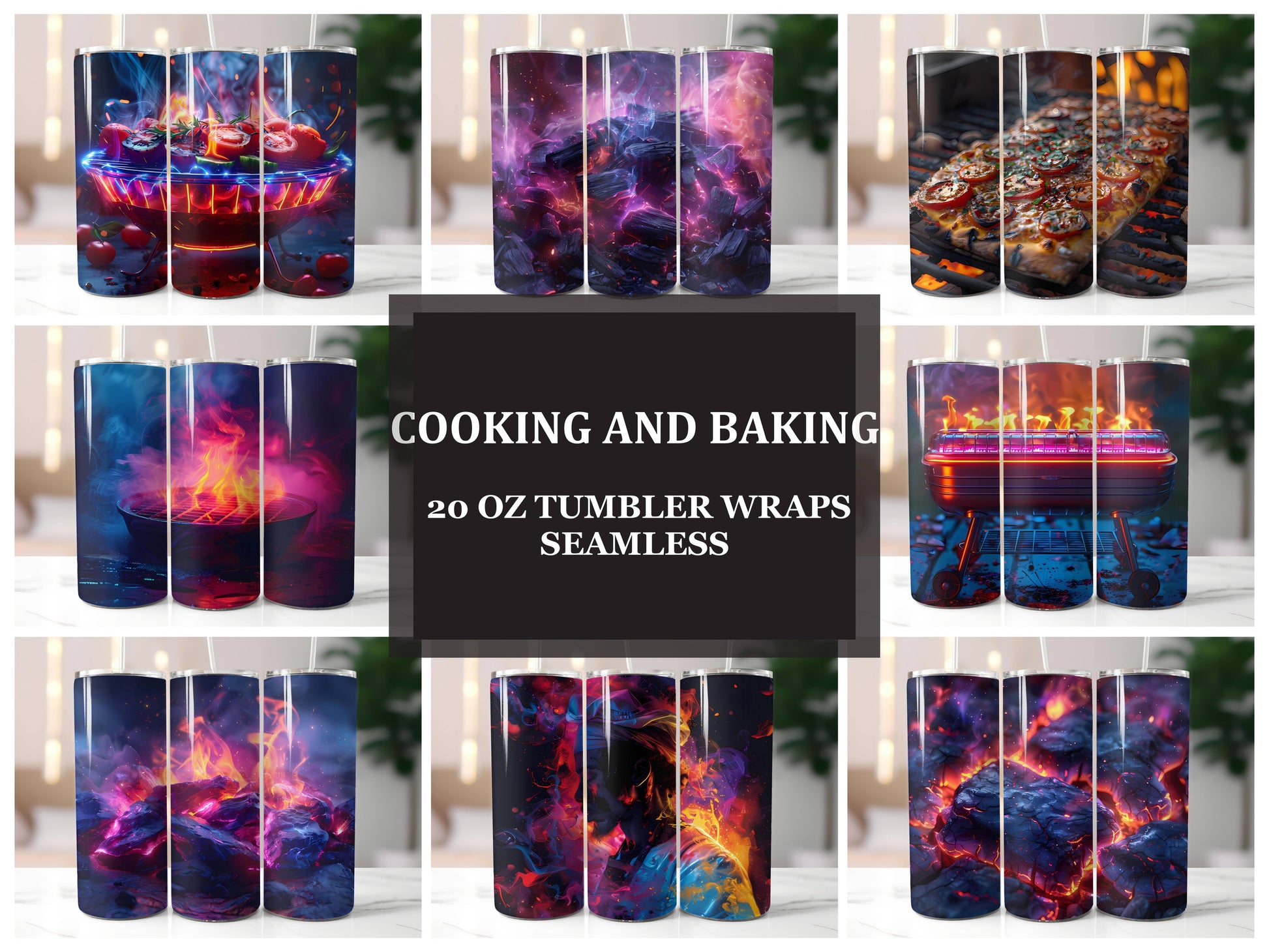 Cooking and Baking 2 Tumbler Wrap - CraftNest - Digital Crafting and Art