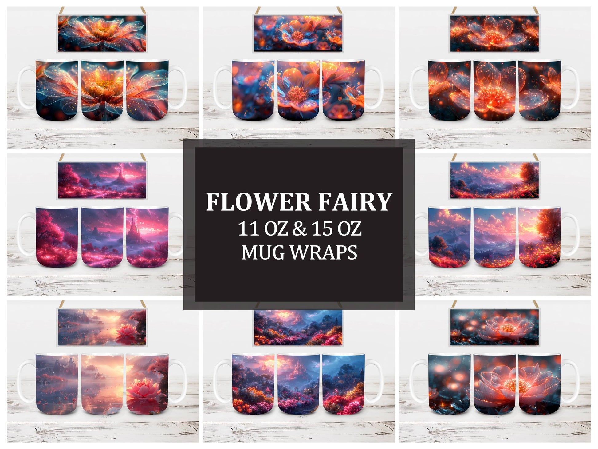 Flower Fairy 1 Mug Wrap - CraftNest