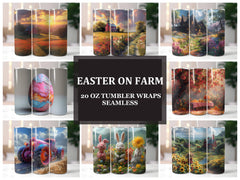 Easter on Farm 4 Tumbler Wrap - CraftNest