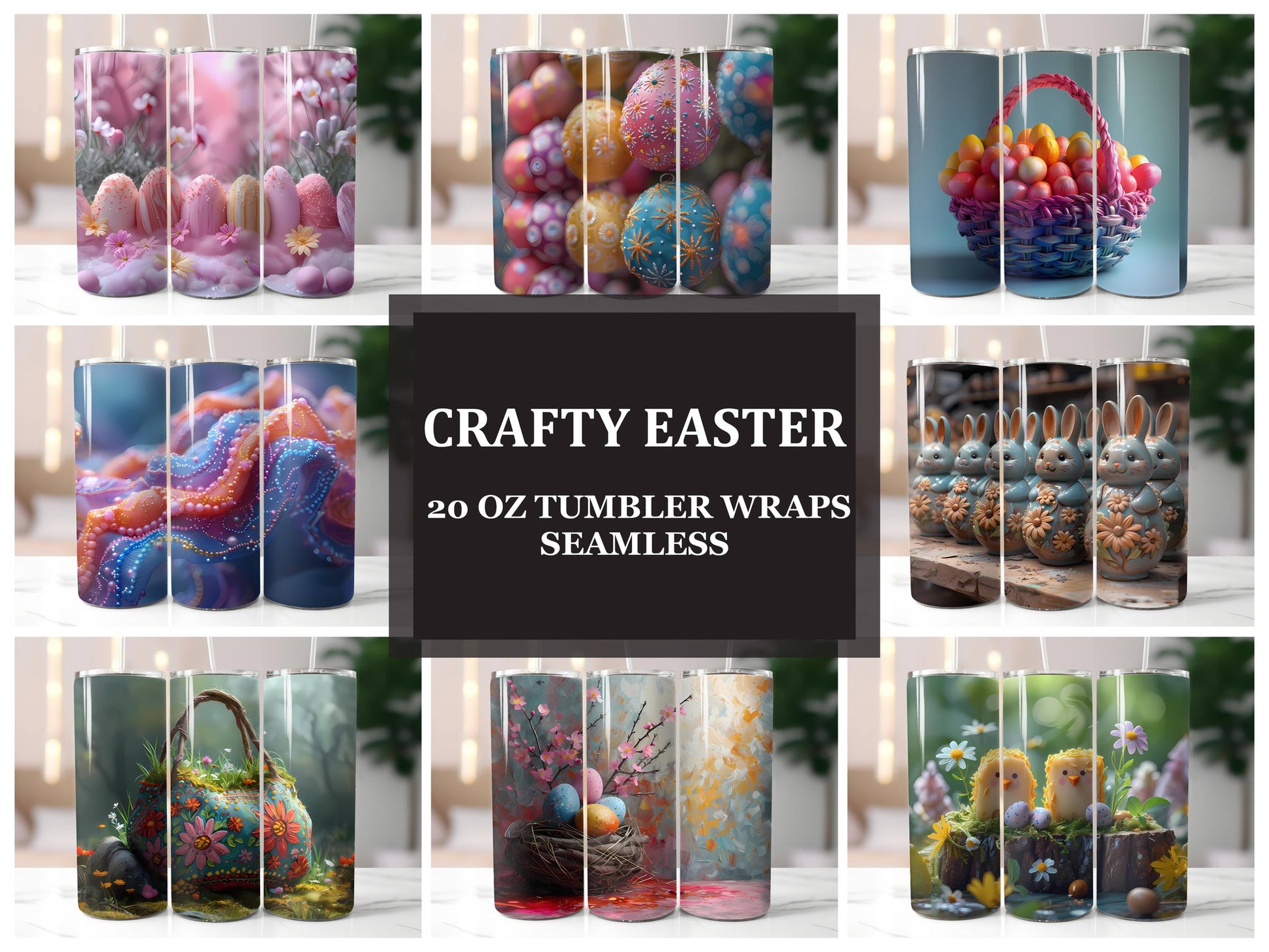 Crafty Easter 3 Tumbler Wrap - CraftNest