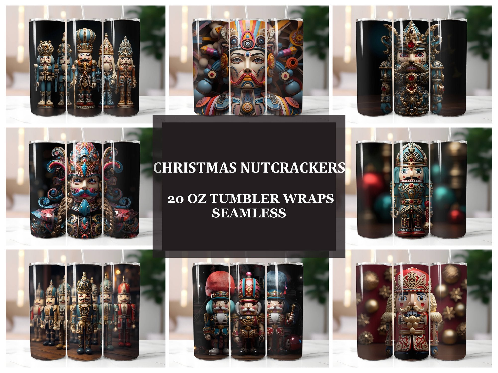 Christmas Nutcrackers Tumbler Wrap - CraftNest