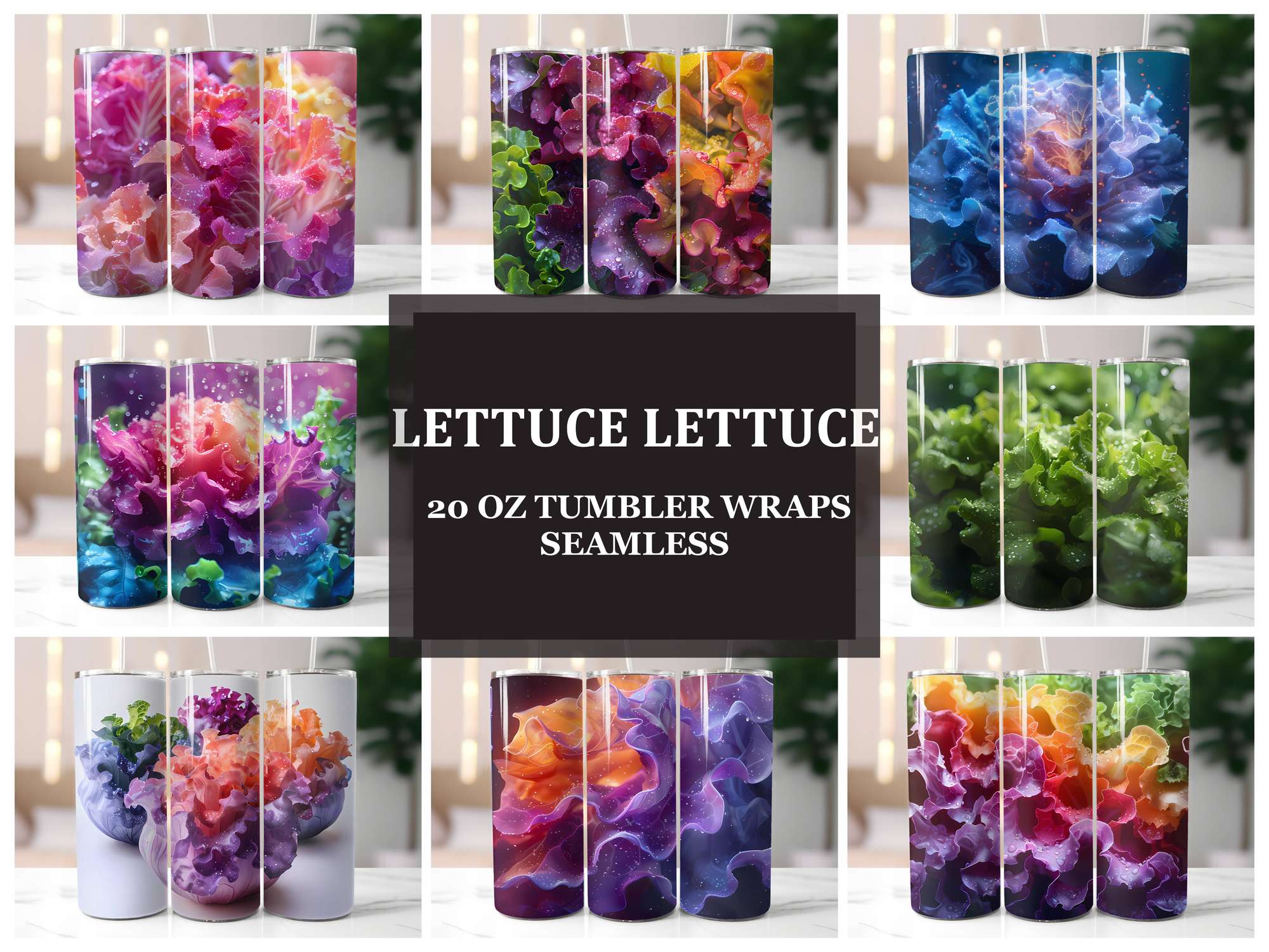 Lettuce 2 Tumbler Wrap - CraftNest - Digital Crafting and Art