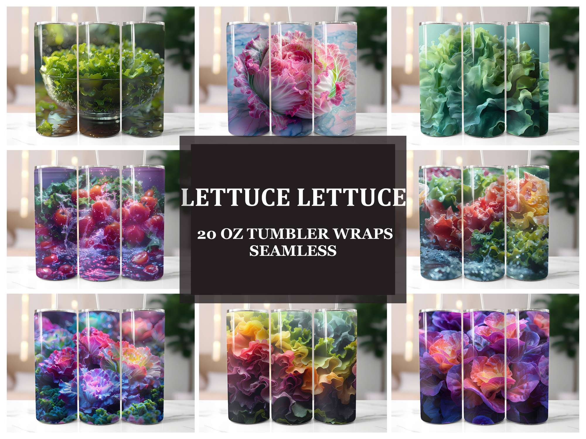 Lettuce 3 Tumbler Wrap - CraftNest - Digital Crafting and Art