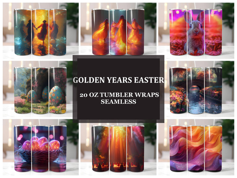 Golden Years Easter 3 Tumbler Wrap - CraftNest